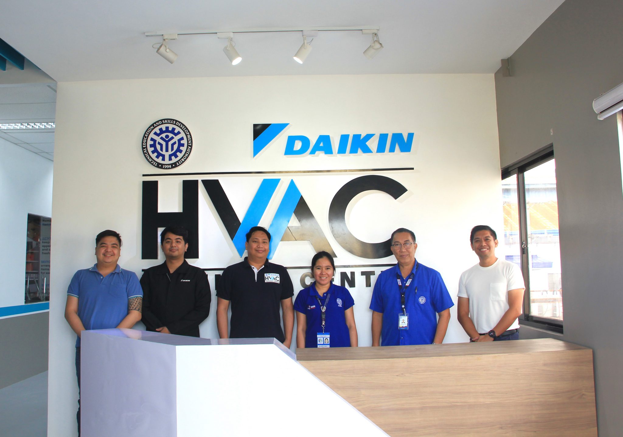 Daikin Representatives Visit TESDADaikin HVAC Training Center at RTC