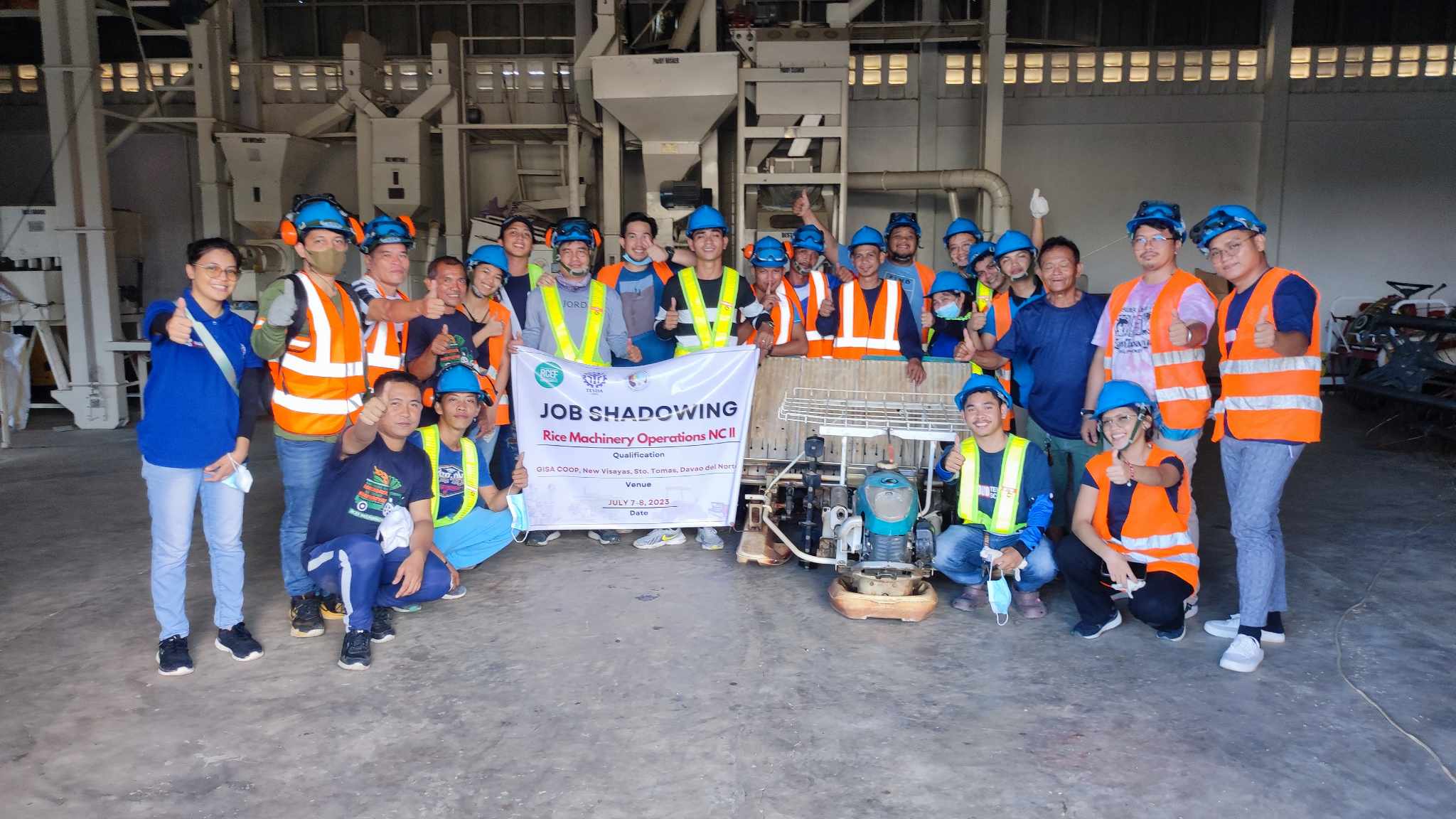 RTC-KorPhil Davao trainees visit rice processing center in Sto. Tomas ...